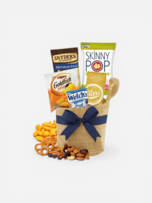 Jute Basket of Snacks